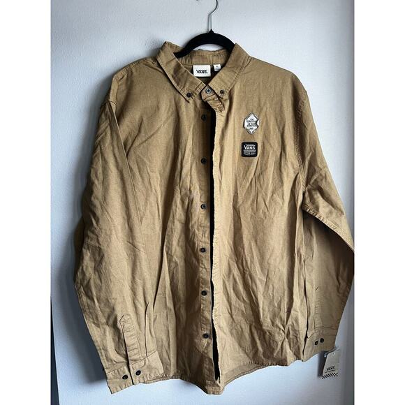 Vans Off the Wall Men's Stackton Button Down Shirt Size XL - Picture 1 of 6